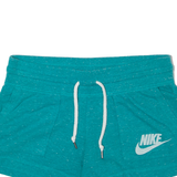 NIKE Womens Casual Shorts Green Relaxed S W30