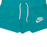 NIKE Womens Casual Shorts Green Relaxed S W30