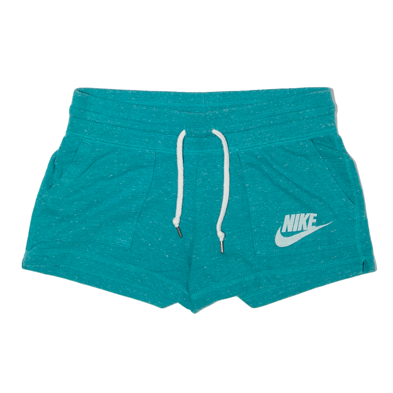 NIKE Womens Casual Shorts Green Relaxed S W30