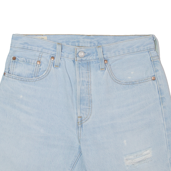 LEVI'S 501 Cut-off Big E Womens Casual Shorts Blue Regular M W30