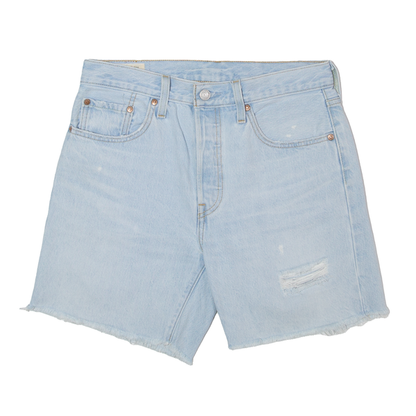 LEVI'S 501 Cut-off Big E Womens Casual Shorts Blue Regular M W30