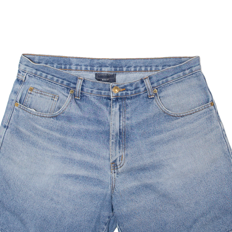 LANDSCAPE Womens Denim Shorts Blue Regular L W38