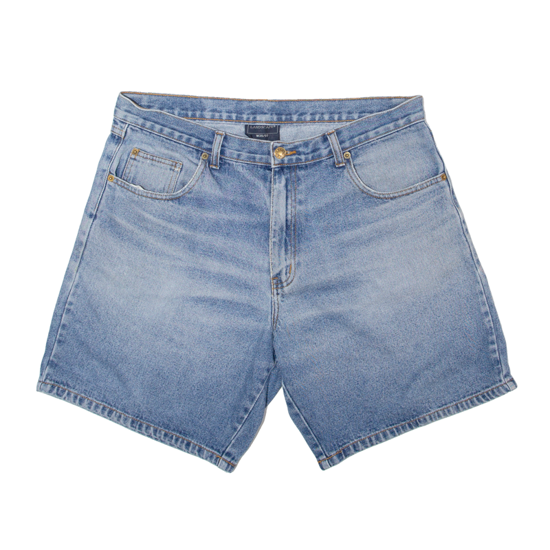 LANDSCAPE Womens Denim Shorts Blue Regular L W38