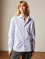Shirt Je Taime Poplin Bleu-Rouge