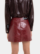 FRANKIE BURGUNDY SKIRT