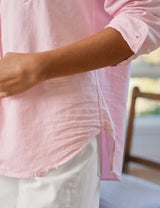 Frank & Eileen Women's Button-Down Denim Shirt 100% Cotton - Eileen  Pink Petal