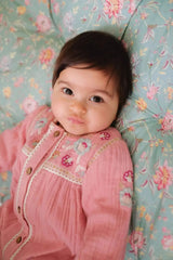 ORGANIC MUSLIN JUMPSUIT - PINK