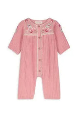 ORGANIC MUSLIN JUMPSUIT - PINK