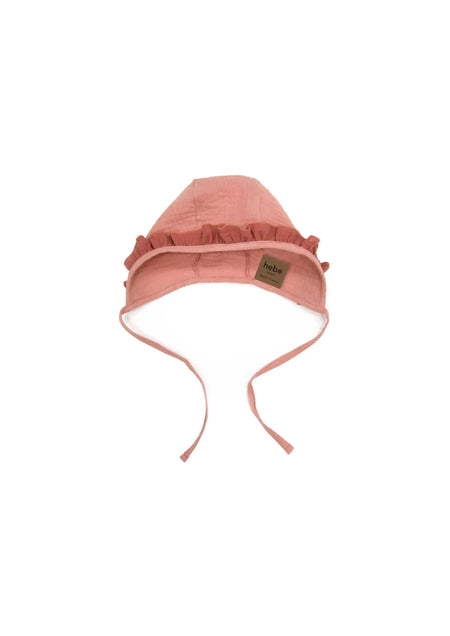 PINK MUSLIN BABY HAT