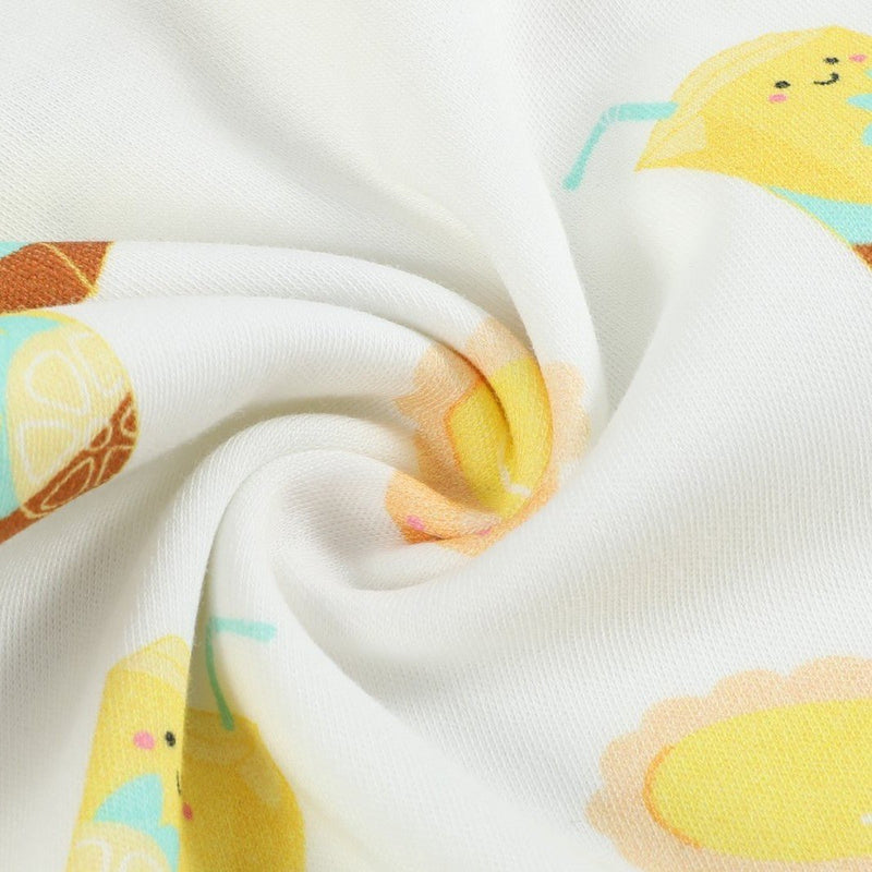 Organic Cotton Baby Onesie - Lemon Tea + Egg Tart