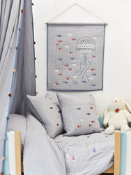 Cotton Cushion Cover - Fish Dance｜Kids Cushion Cover