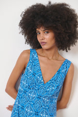 Dress Robe Sable 0905 Bleu
