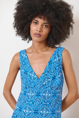 Dress Robe Sable 0905 Bleu