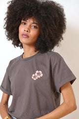 Tshirt Tshirt Violette Anthracite