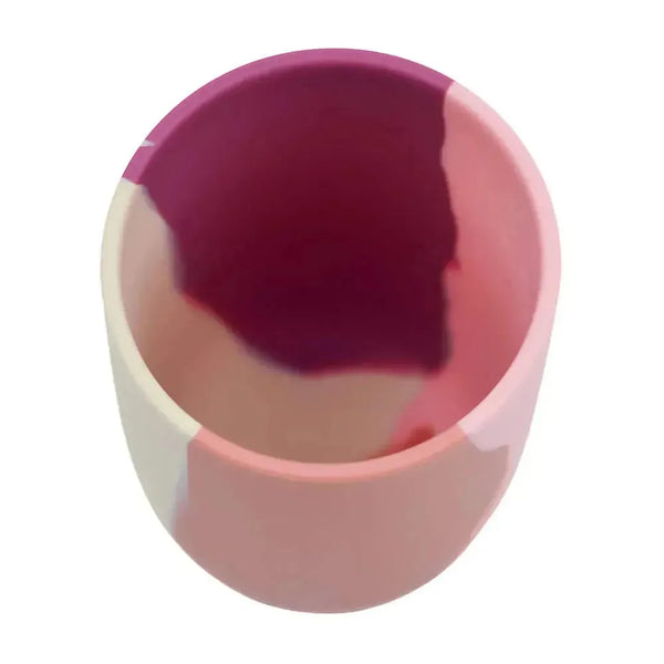 Set of 2 silicon toddler and kids cups - Pink