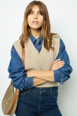 套头衫/背心 Julietta Dau02a231 米色