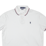 POLO RALPH LAUREN Mens Polo Shirt White Short Sleeve L