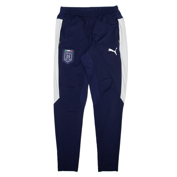 PUMA Italy Football Mens Track Pants Blue Tapered M W28 L31