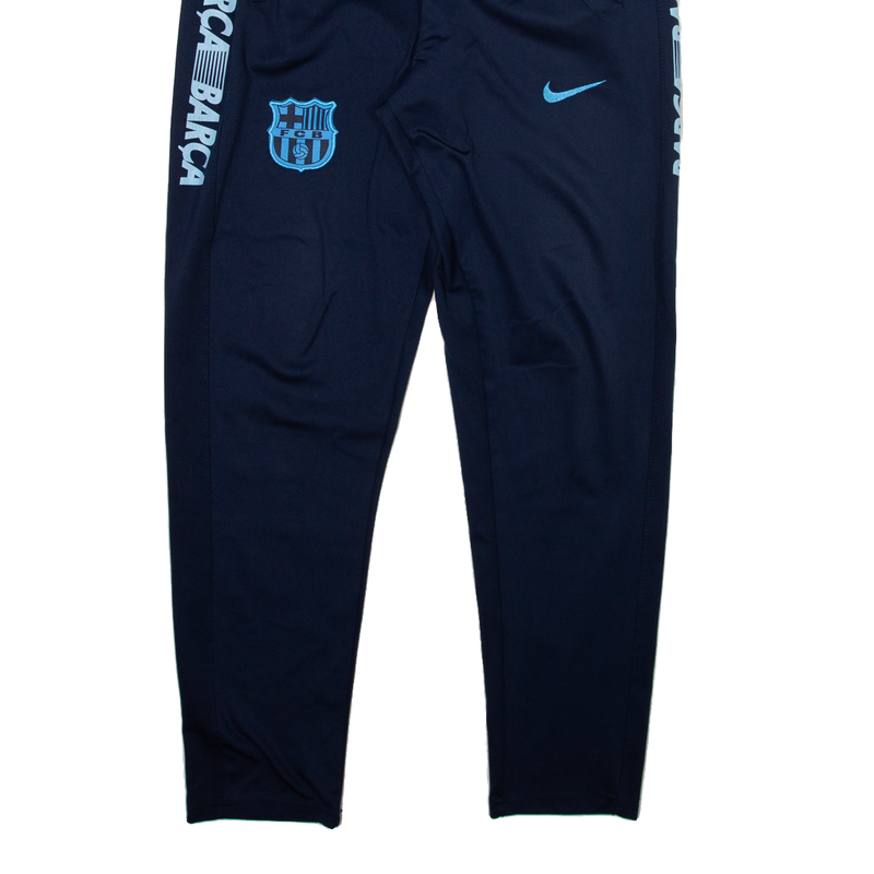 NIKE FC Barcelona Mens Track Pants Blue Tapered XL W26 L28