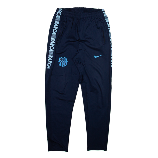 NIKE FC Barcelona Mens Track Pants Blue Tapered XL W26 L28