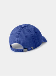 BLUE EMBROIDERED LOGO CAP