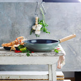 Mayflower 天藍色陶瓷易潔炒鍋 28cm/3.5L