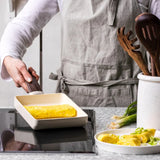 Wood-Be 奶白色陶瓷易潔玉子燒煎鍋 14x18cm