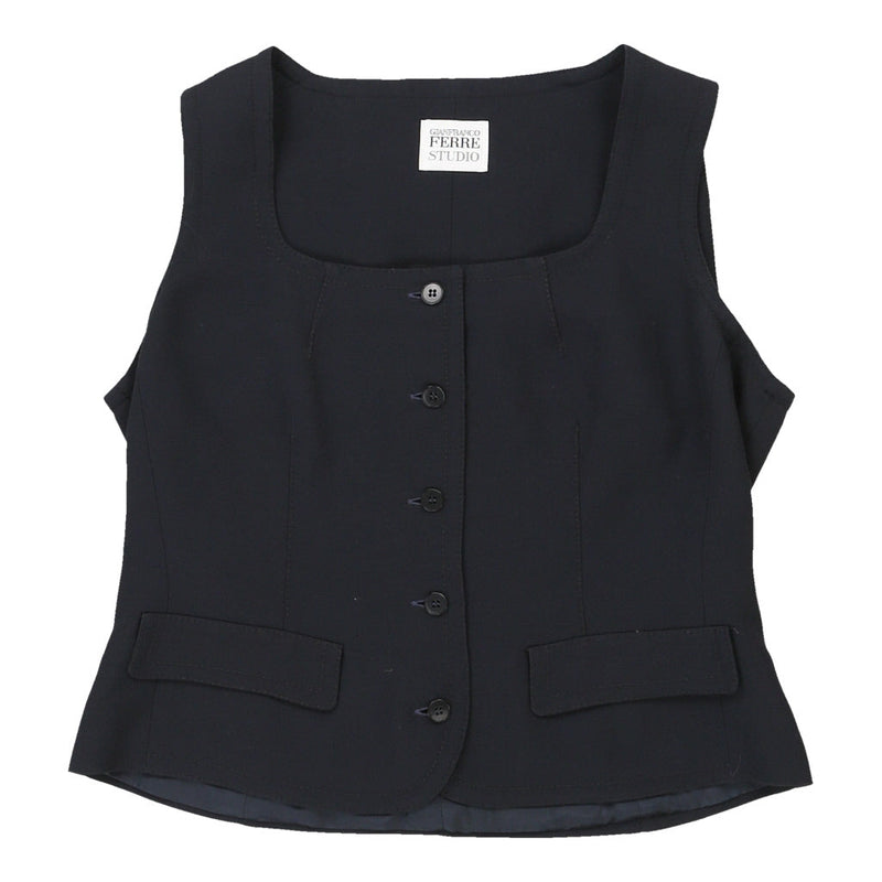 Gianfranco Ferre Waistcoat - Medium Black Cotton Blend