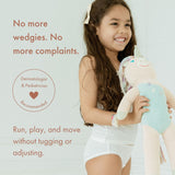 Girls' Wedgie-Free Panty Briefs - Set of 3