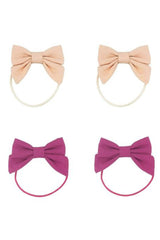 Girl hair ties that come in oat & aster at MiliMilu Lifestyle. These girl hair ties are the best gift for girls for birthdays and Christmas stocking fillers.