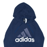 ADIDAS Sports Blue Pullover Hoodie Womens XS