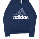 ADIDAS Sports Blue Pullover Hoodie Womens XS