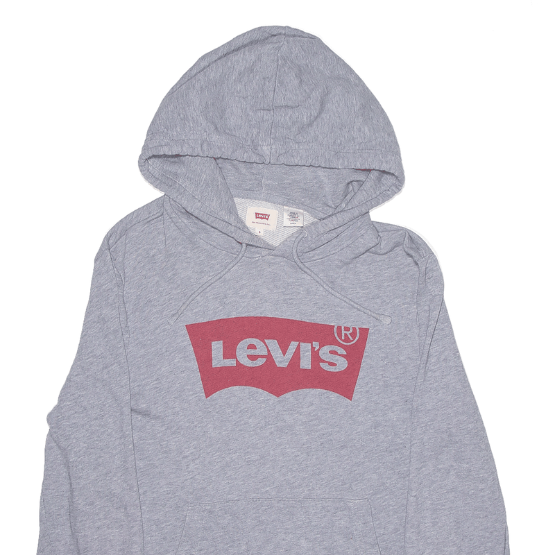 LEVI'S Grey Pullover Hoodie Mens S