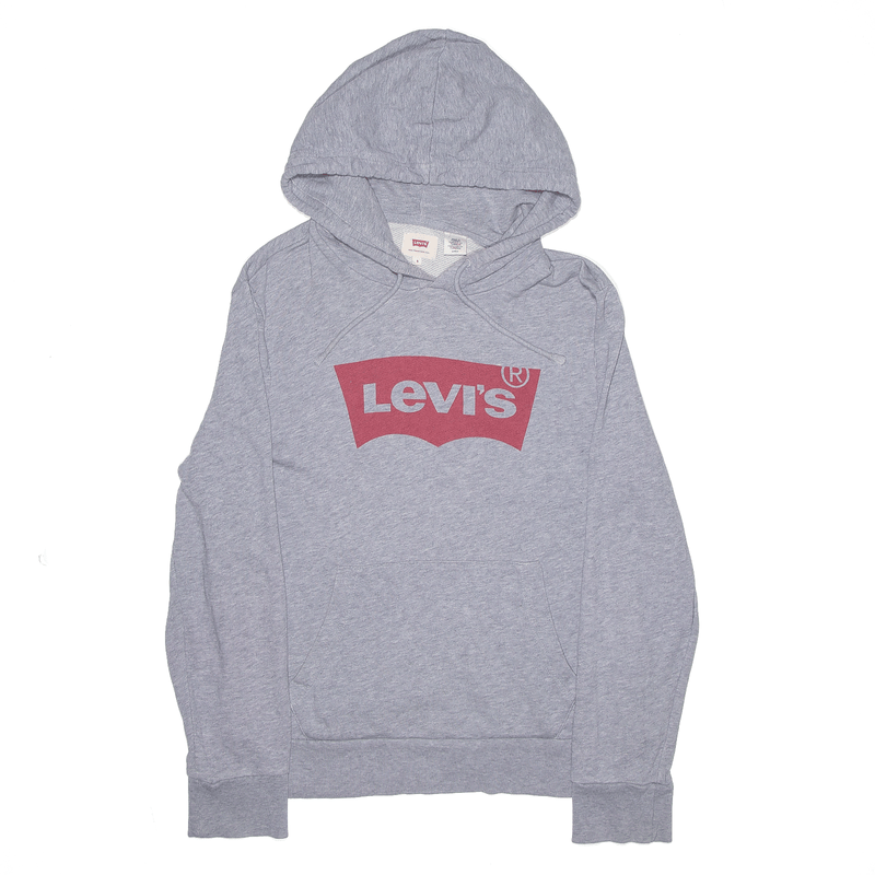 LEVI'S Grey Pullover Hoodie Mens S