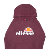 ELLESSE Maroon Pullover Hoodie Womens S