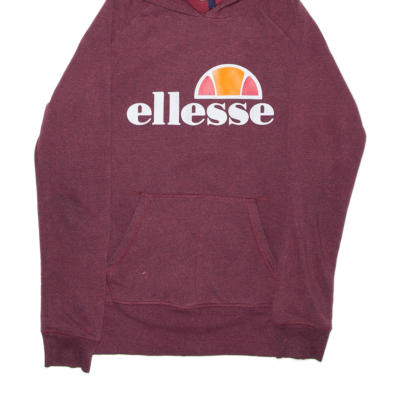 ELLESSE Maroon Pullover Hoodie Womens S