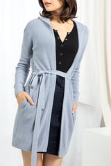 Hooded Wrap Cardigan - Cosmic