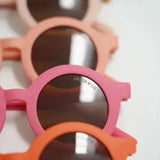 SUSTAINABLE KIDS ROUND SUNNIES - BUBBLE GUM