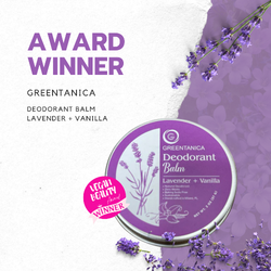 Lavender + Vanilla Vegan Deodorant Balm by Greentanica