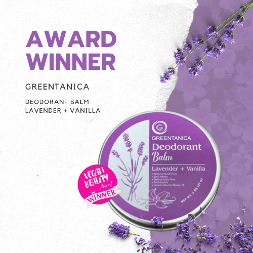 Lavender + Vanilla Vegan Deodorant Balm by Greentanica