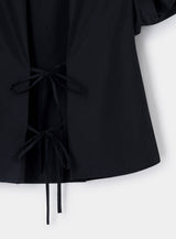 SIMONE BLACK PUFF SLEEVE BLOUSE