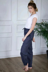 Women linen joggers