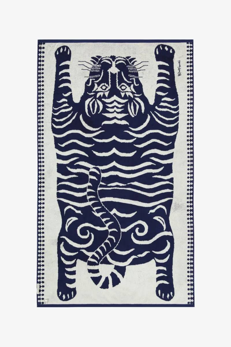 Double-sided Beach Towel Drap De Plage Todd  De17stod04 Blue