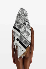 Scarf Fouta 100 Barocco Fo17bar00 White-Blanc