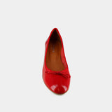 Ballerines Airelle Vernis Pliss Rouge