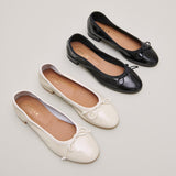Ballerines Alome Vernis Plisse Ecru