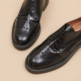 Derbies/richelieus Amarante Cuir Glace Noir