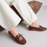 Mocassins Angelique Cuir Cognac