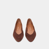 Ballerines Dassus Velours Marron-Fonce