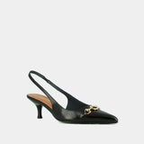 Escarpins Datura Cuir Noir